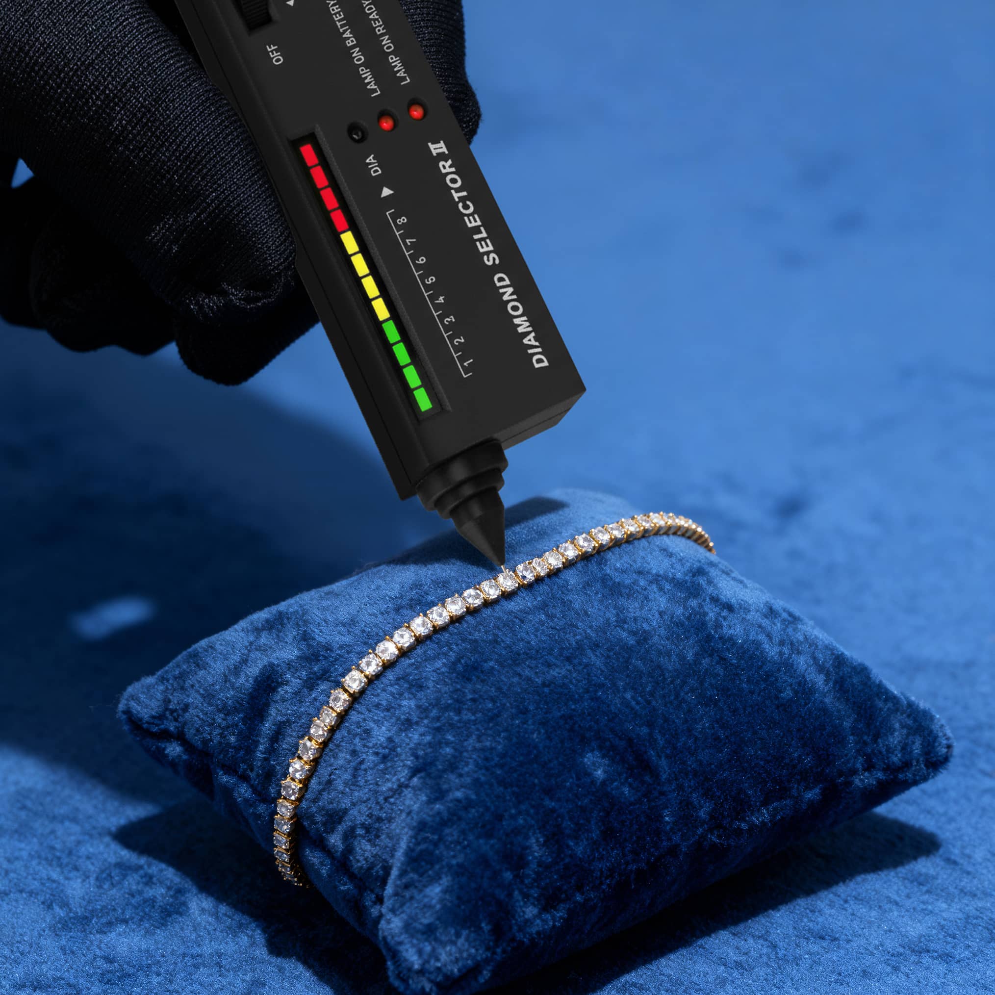 سوار أماني مويسانيتي – ذهب وردي – لون D – VVS1