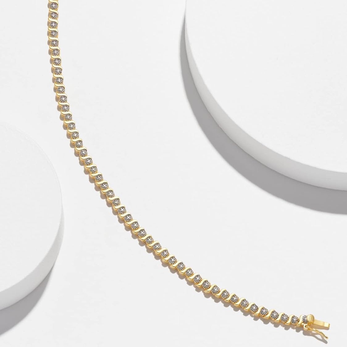 S-LINK BRILLIANT TENNIS BRACELET - GOLD