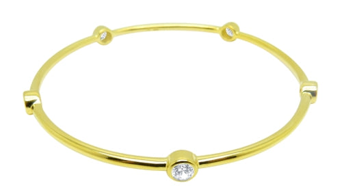 BEZEL-SET BANGLE