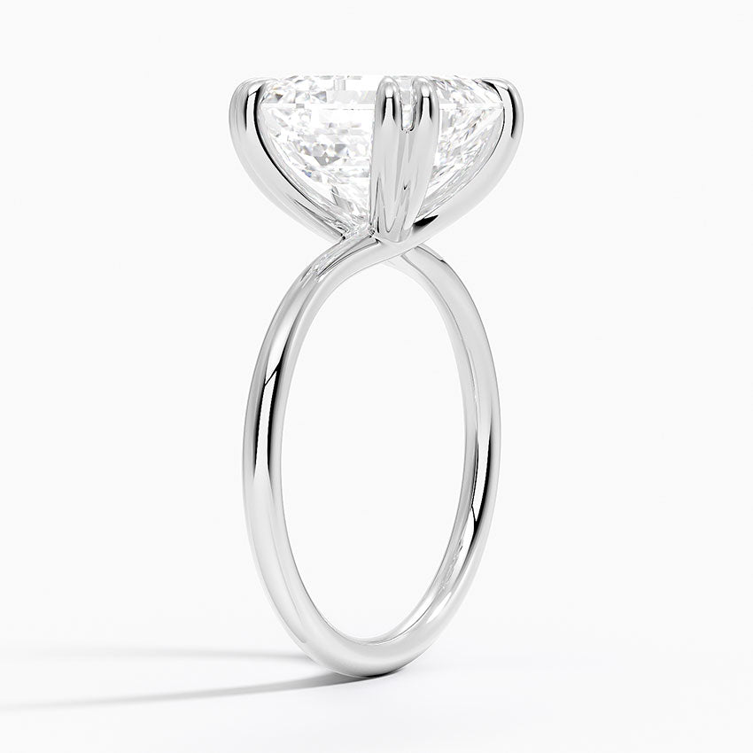 خاتم سوليتير مقطوع من ASSCHER