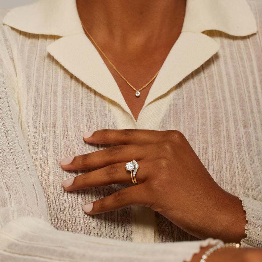 Fatima Moissanite Ring|1ct