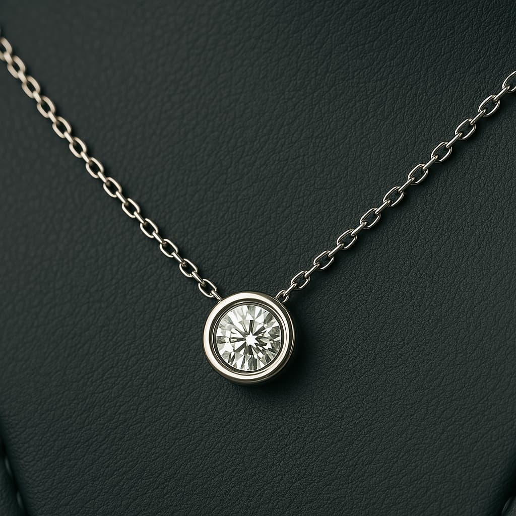 قلادة يارا مويسانيت | 1 قيراط