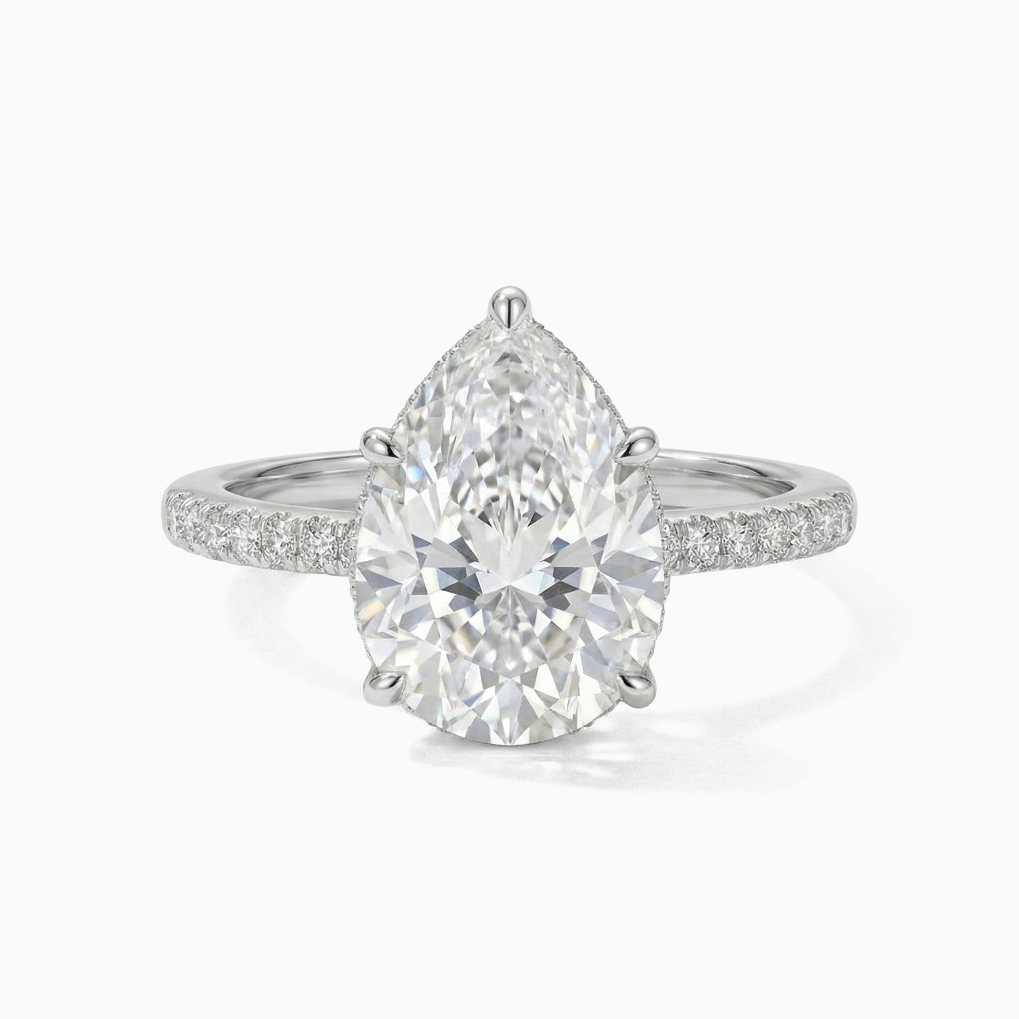 Eden 6.5 MM Ring Moissanite - WHITE GOLD