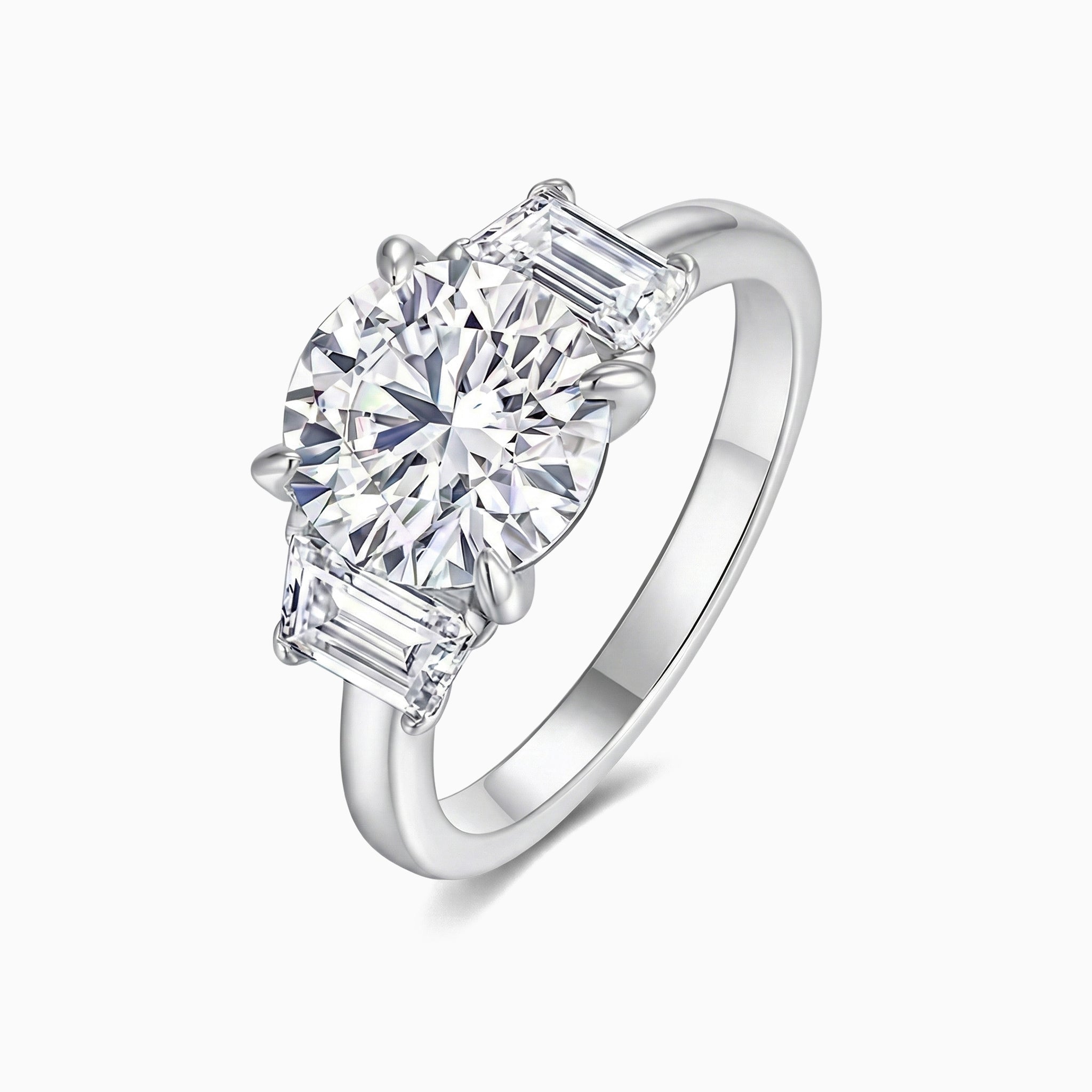 Miska Moissanite Ring – White Gold – D Colour – VVS1