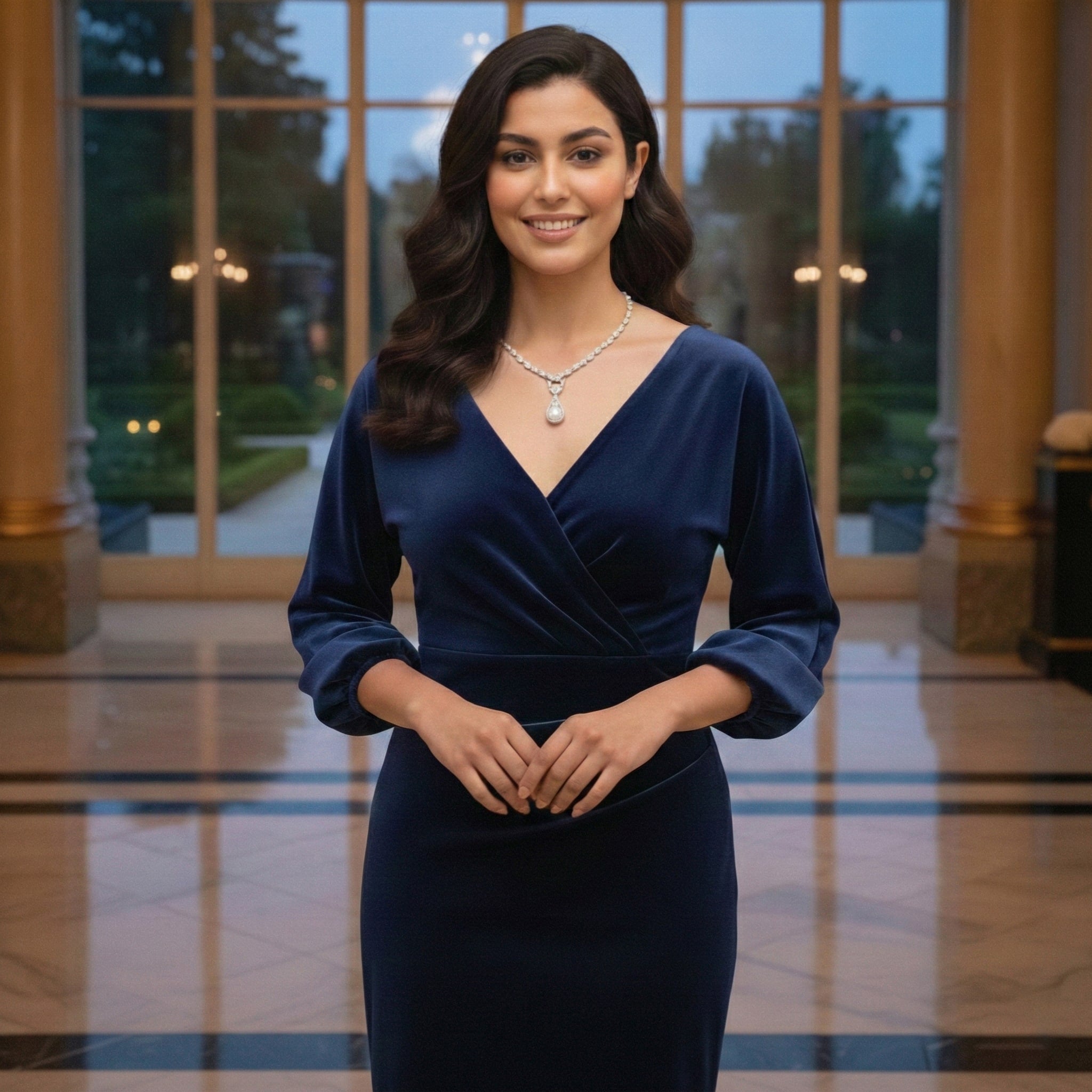 Rayan Moissanite Necklace – White Gold – D Colour – VVS1