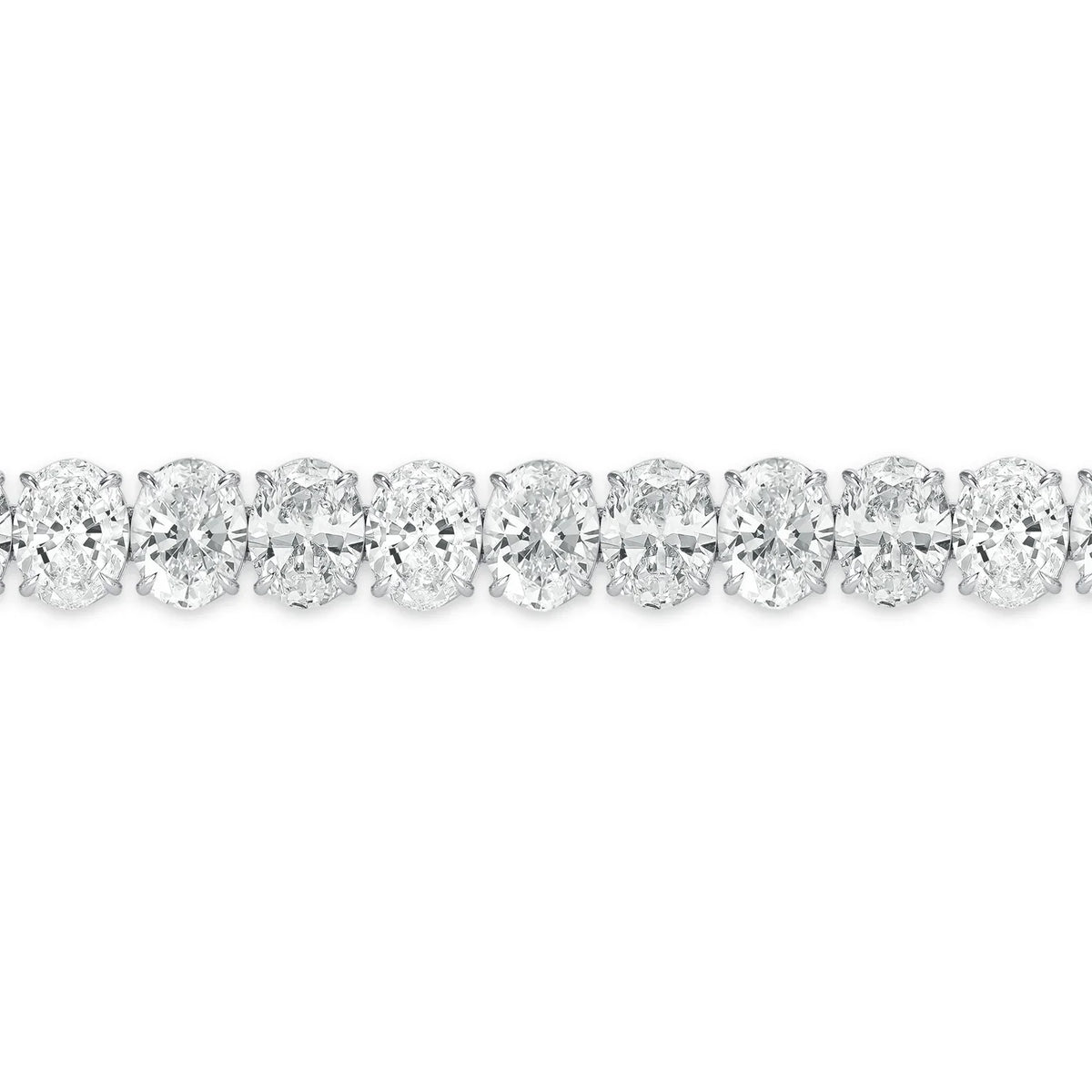 MEN'S 6MM OVAL CUT TENNIS BRACELET - SILVER