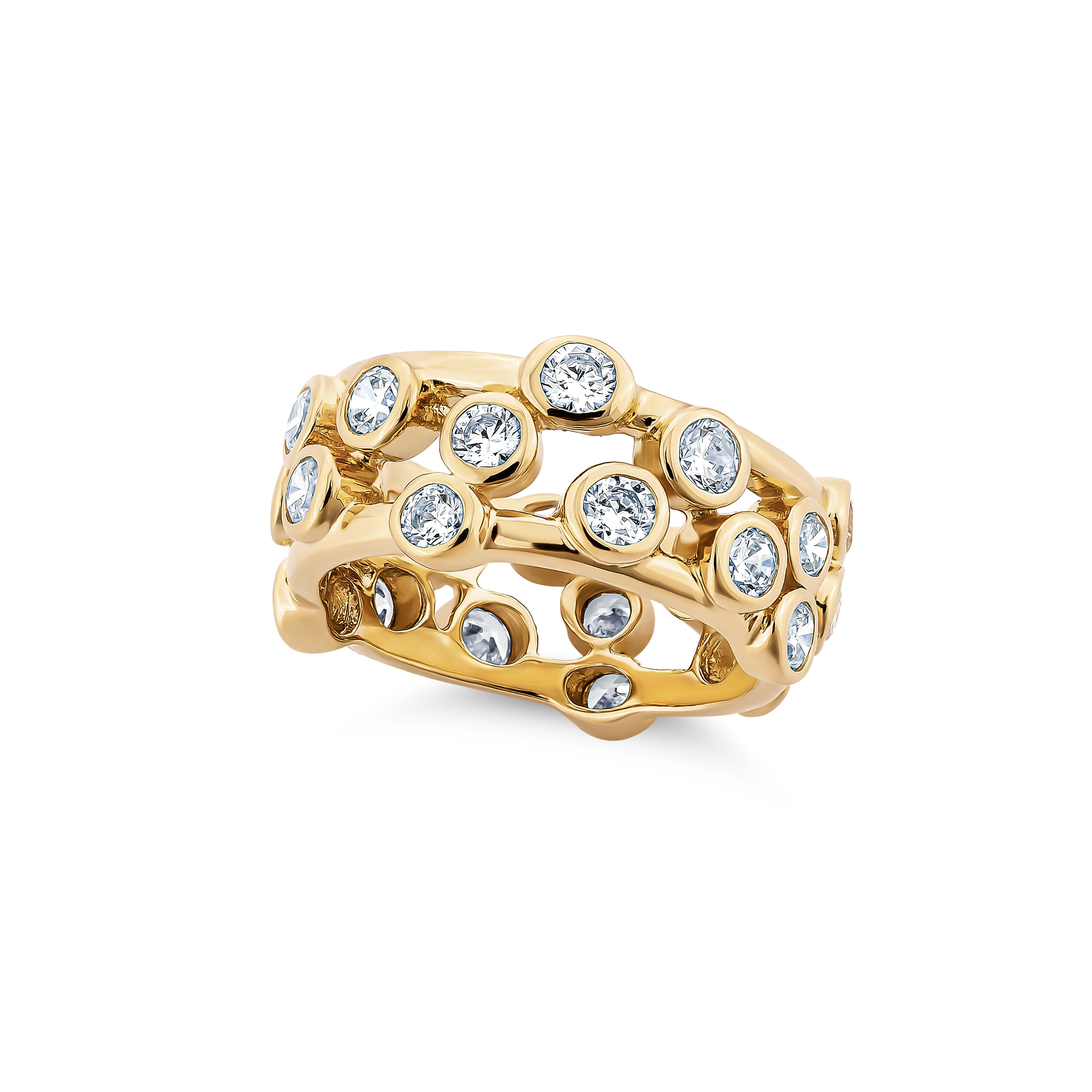 خاتم بإطار لامع