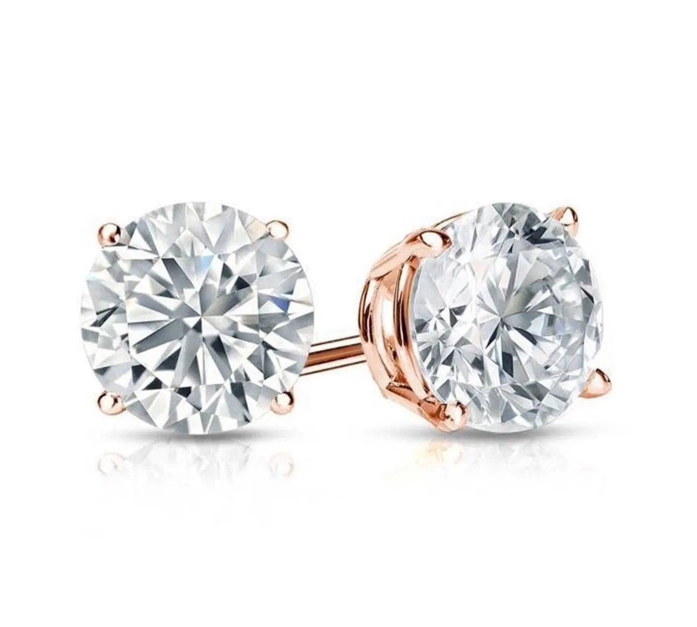 BRILLIANT CUT STUD EARRINGS