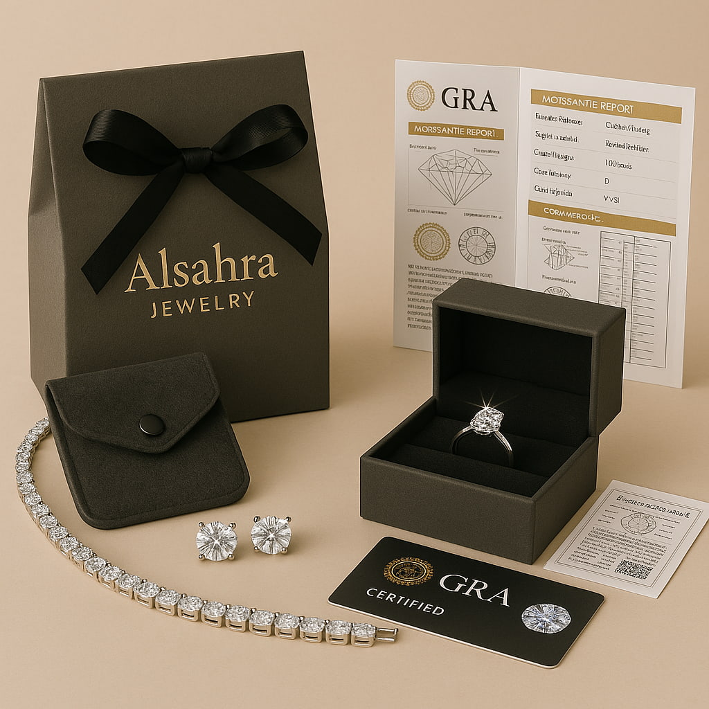 ZAHRA 8MM MOISSANITE TENNIS BRACELET - D COLOR - VVS1