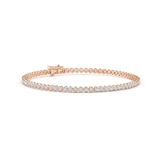 PETITE 2MM TENNIS BRACELET - ROSE GOLD