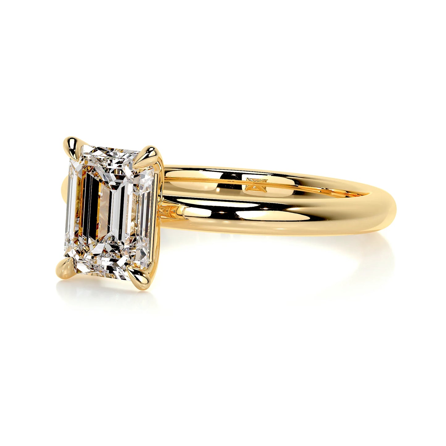 BAGUETTE CUT SOLITAIRE DRESS RING