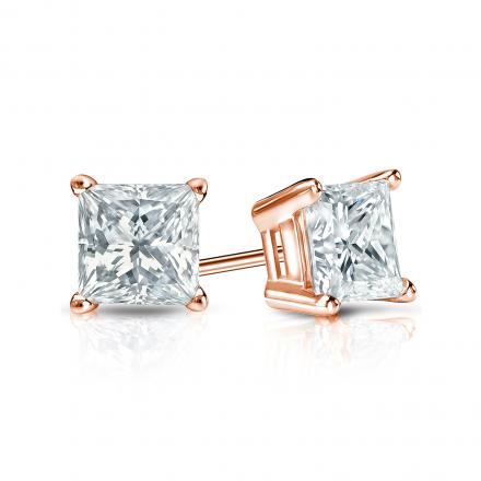 6CT PRINCESS STUD EARRING