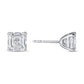 3.5CT ASSCHER CUT STUD EARRING