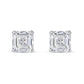 3.5CT ASSCHER CUT STUD EARRING