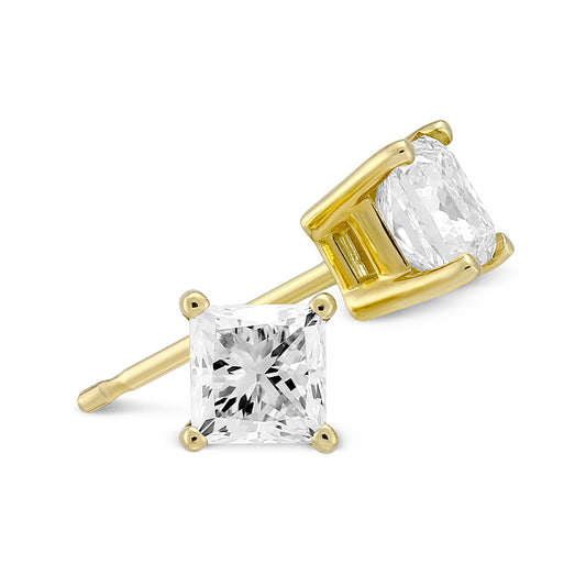 3CT PRINCESS STUD EARRING