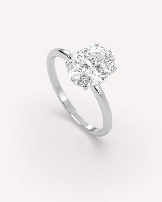 CLASSIC 2CT OVAL CUT SOLITAIRE RING