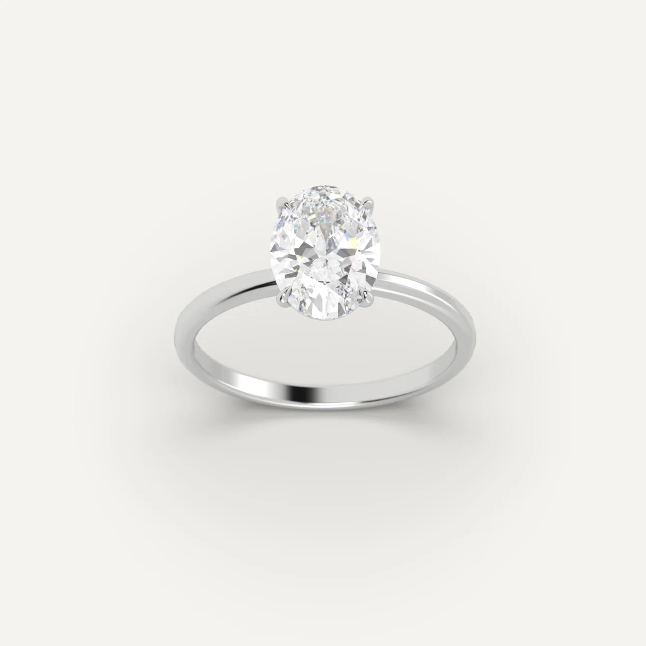 CLASSIC 2CT OVAL CUT SOLITAIRE RING