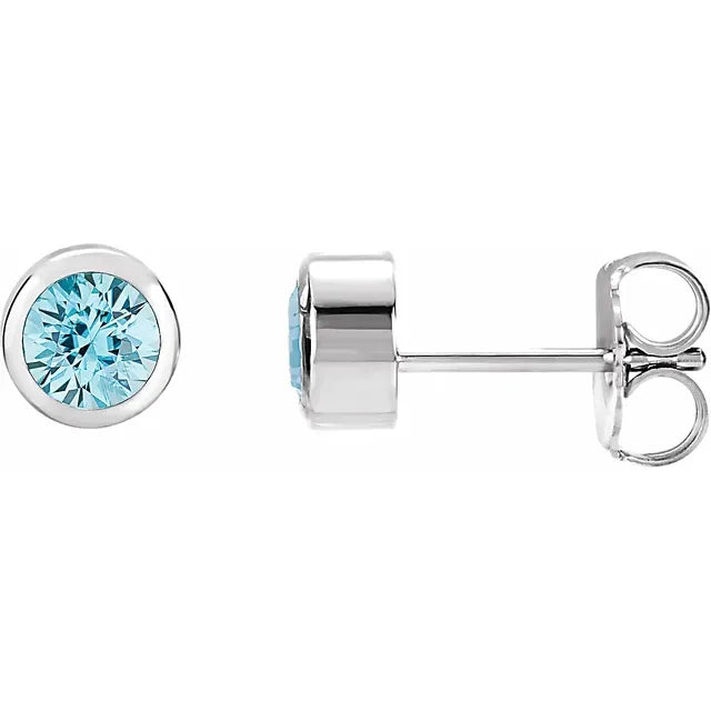 1.5CT SOLITAIRE STUD BRILLIANT BEZEL SET EARRINGS