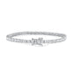 MENS 3MM TENNIS BRACELET -  WHITE GOLD