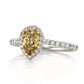 HALO PEAR SHAPED DIAMOND SIMULANT RING