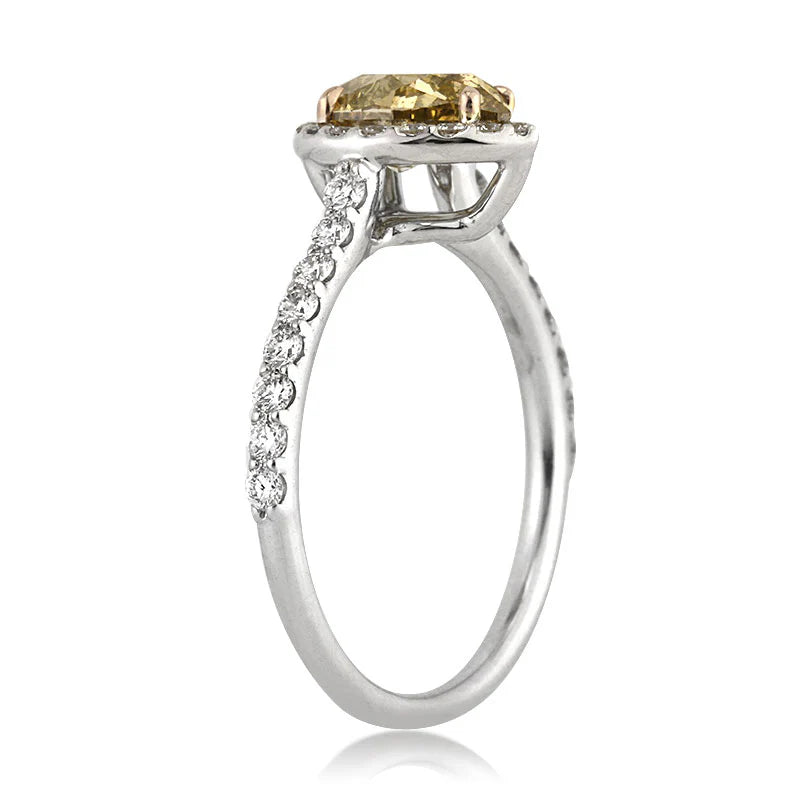 HALO PEAR SHAPED DIAMOND SIMULANT RING