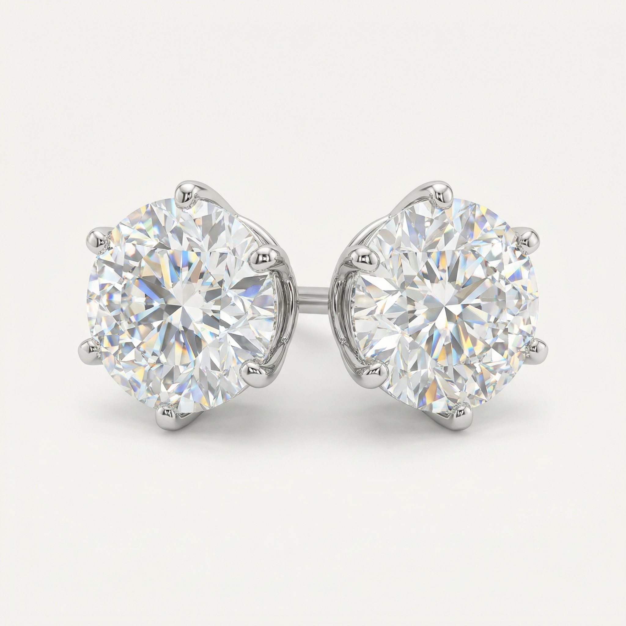 3CT - 6 PRONG STUDS