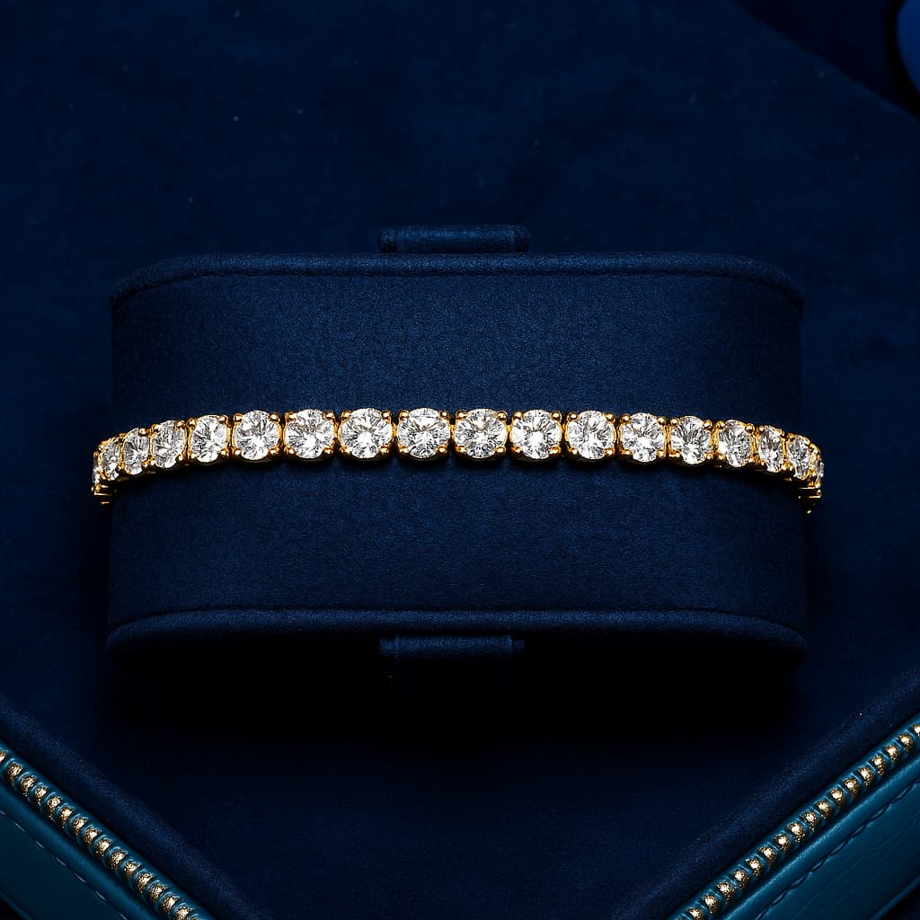 4MM MOISANNITE TENNIS BRACELET - D COLOR - VVS1
