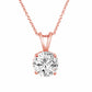 6CT DOUBLE-BAIL SOLITAIRE PENDANT