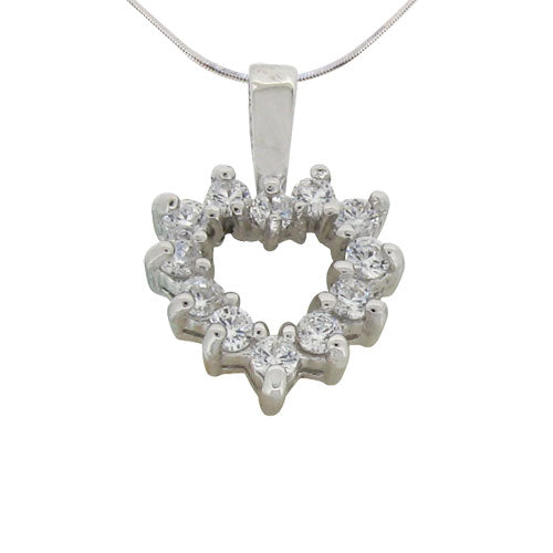 ROUND BRILLIANT HEART PENDANT