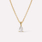 SOLITAIRE PEAR-SHAPE PENDANT