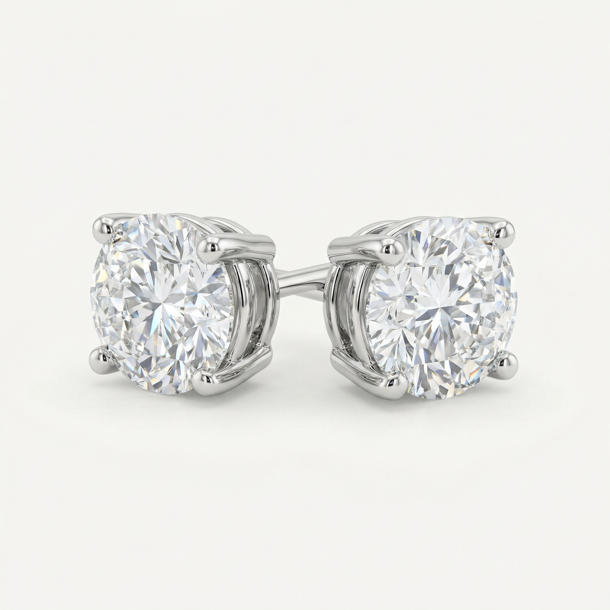 BRILLIANT CUT STUD EARRINGS
