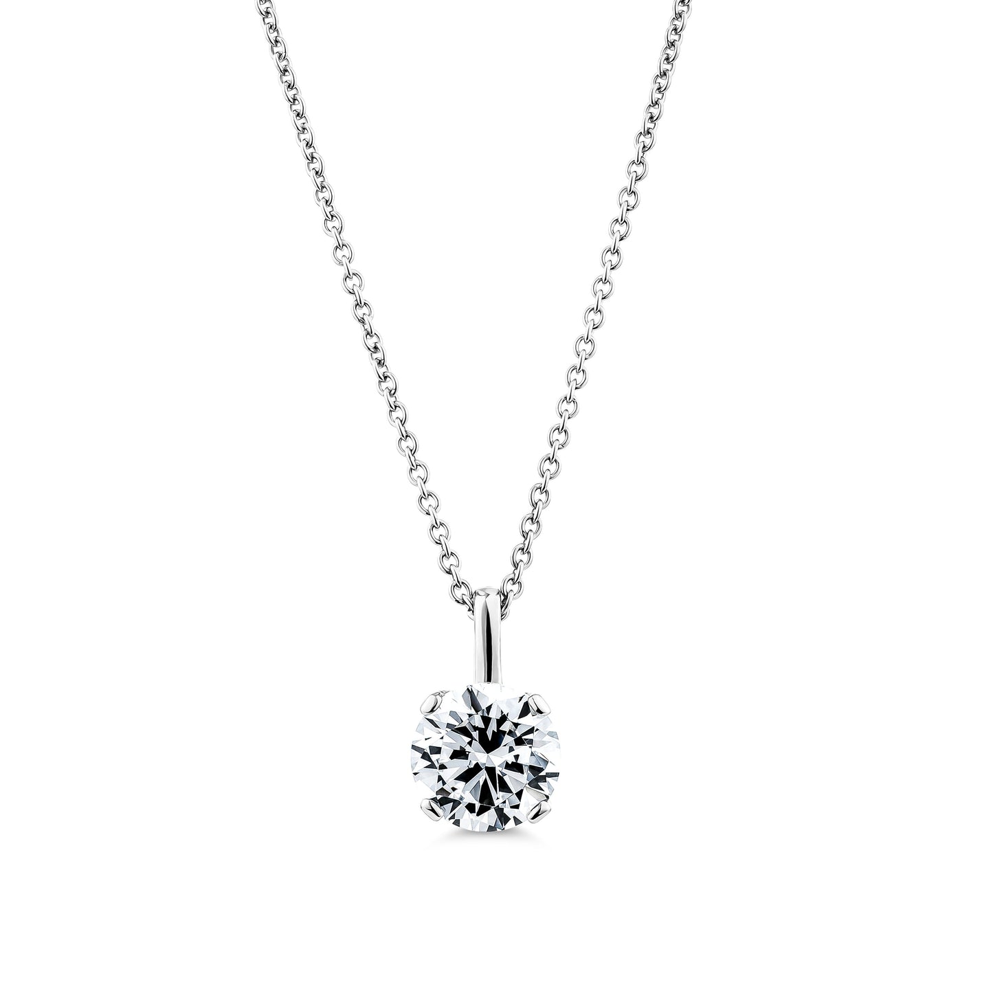 3CT SOLITAIRE BRILLIANT CUT PENDANT