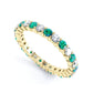 ALTERNATE EMERALDS & CLEAR FULL ETERNITY BAND