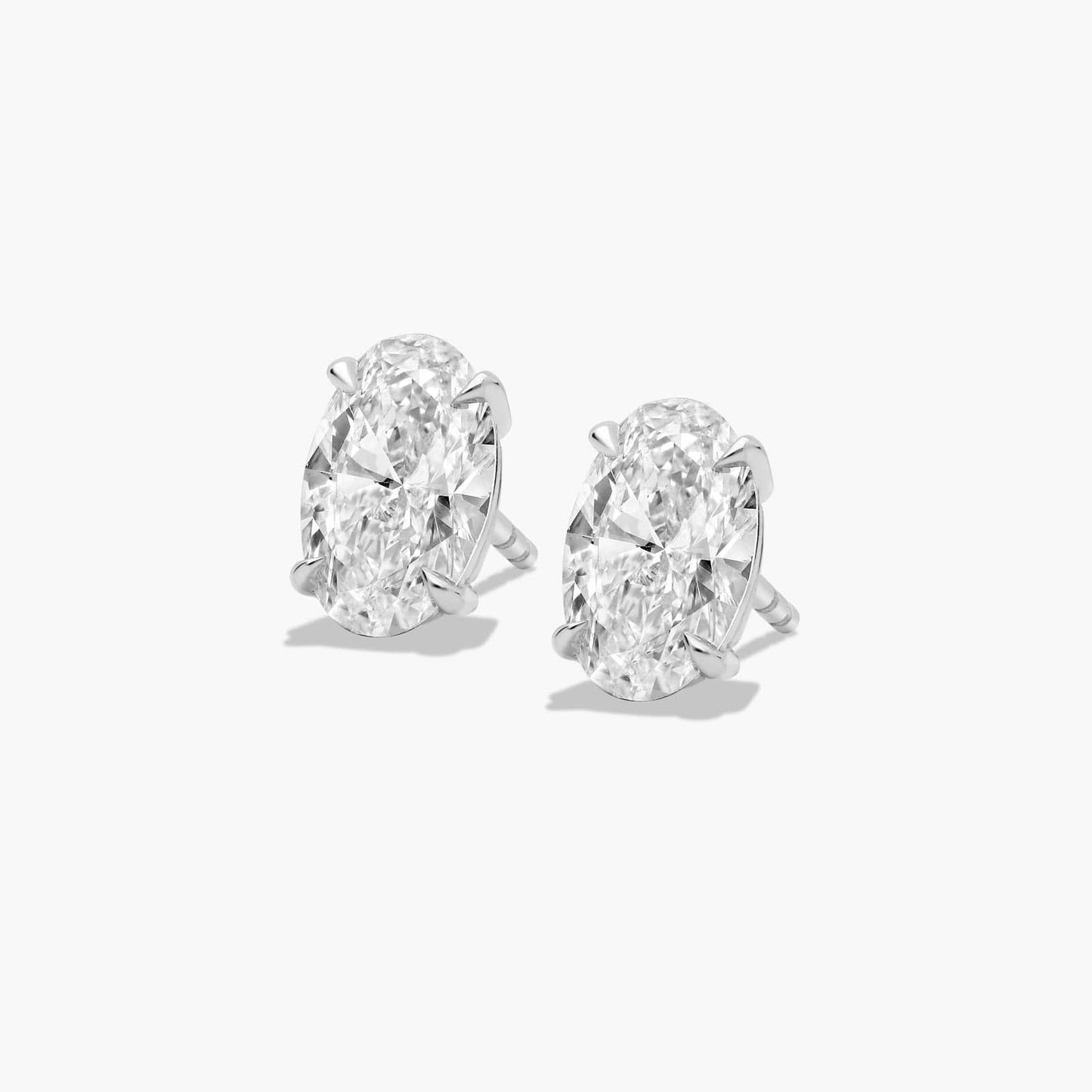 2CT OVAL SOLITAIRE STUDS