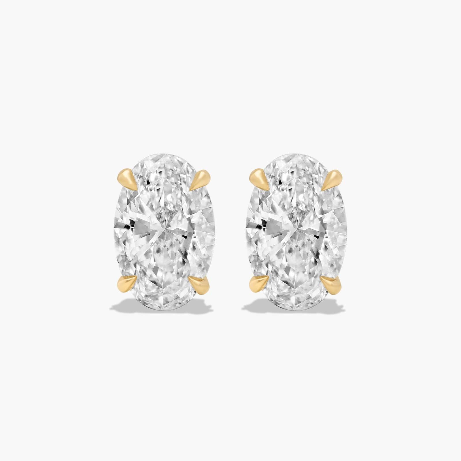 2CT OVAL SOLITAIRE STUDS