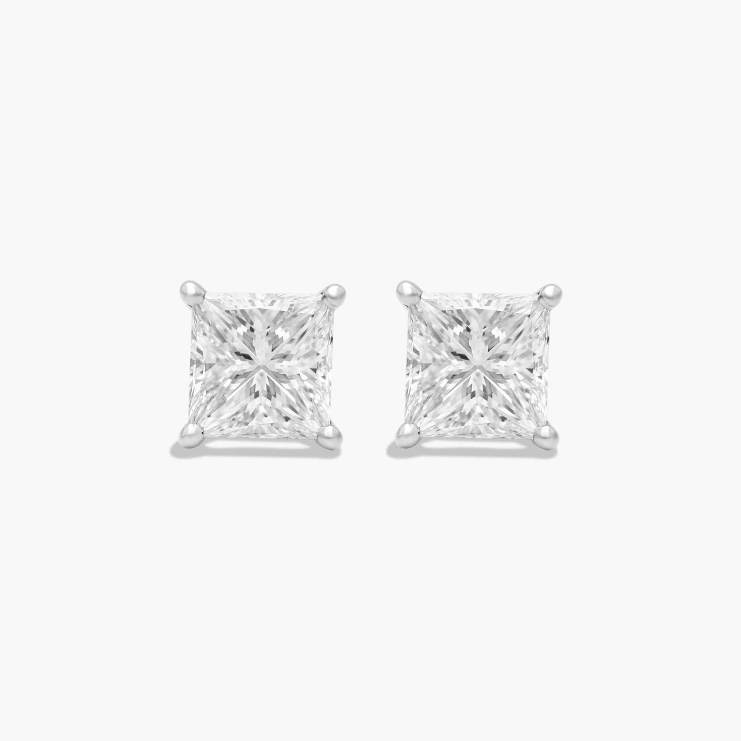 2CT SOLITAIRE PRINCESS STUDS