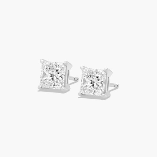 2CT SOLITAIRE PRINCESS STUDS