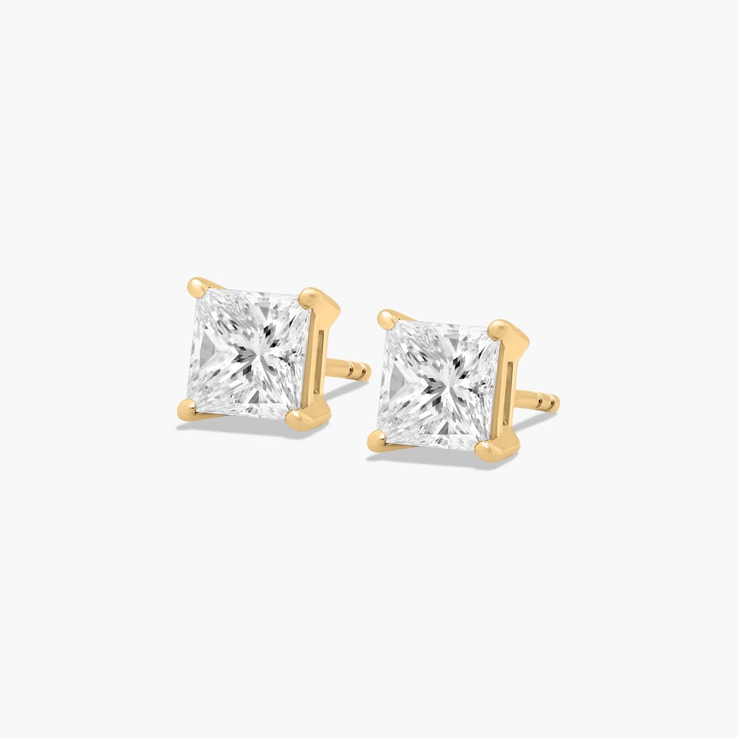 2CT SOLITAIRE PRINCESS STUDS