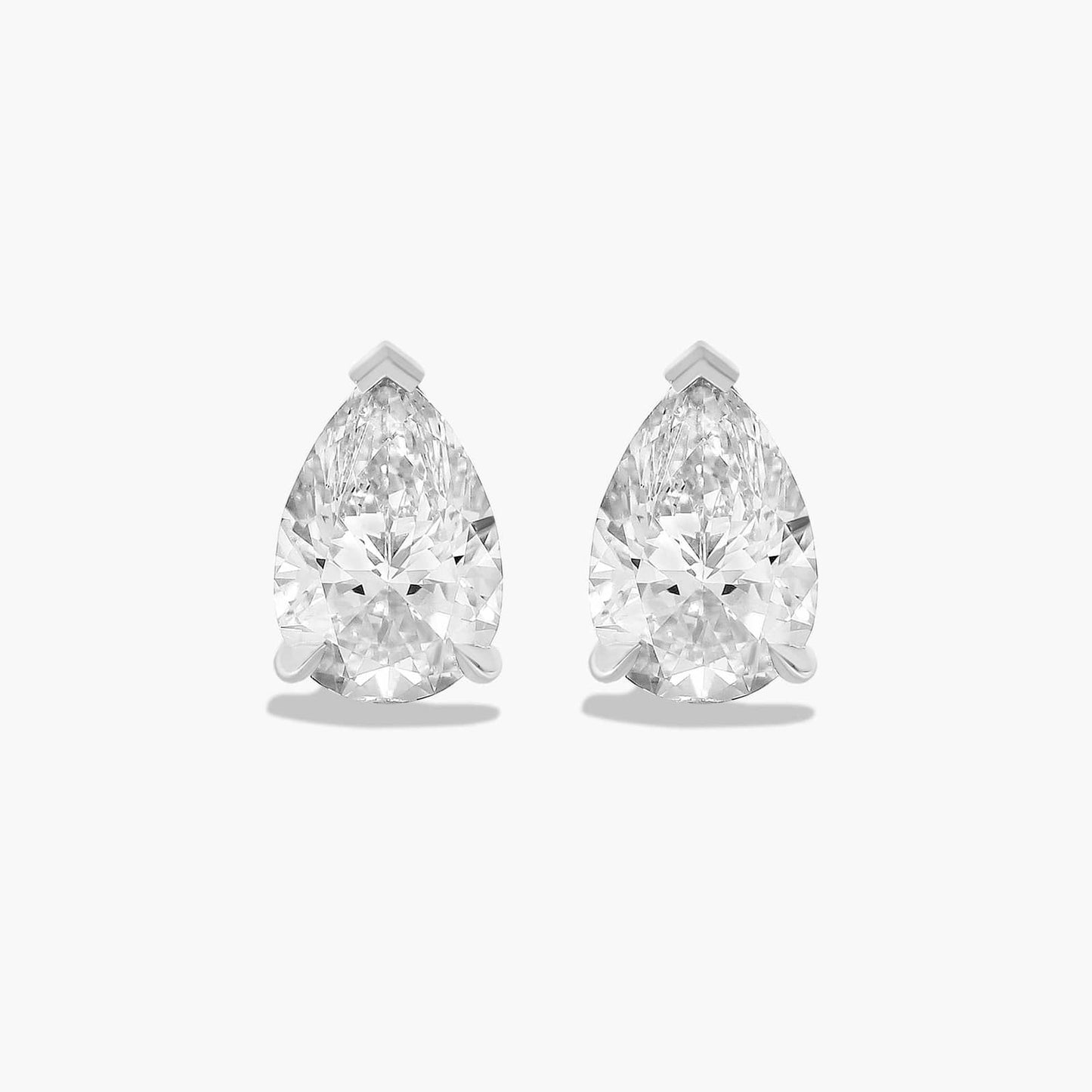 2CT PEAR SHAPE STUDS