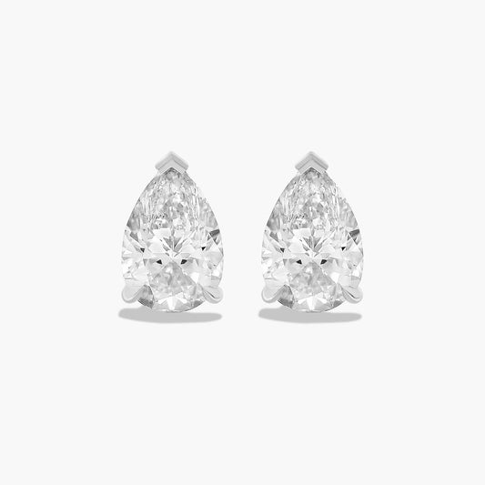 2CT PEAR SHAPE STUDS