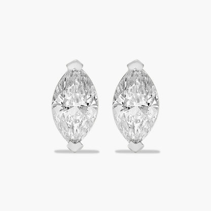 MARQUISE STUD EARRING