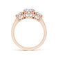 3 STONE OVAL CUT DRESS RING