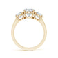 3 STONE OVAL CUT DRESS RING