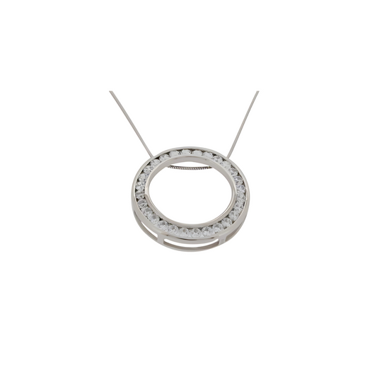 CIRCLE DIAMOND PENDANT