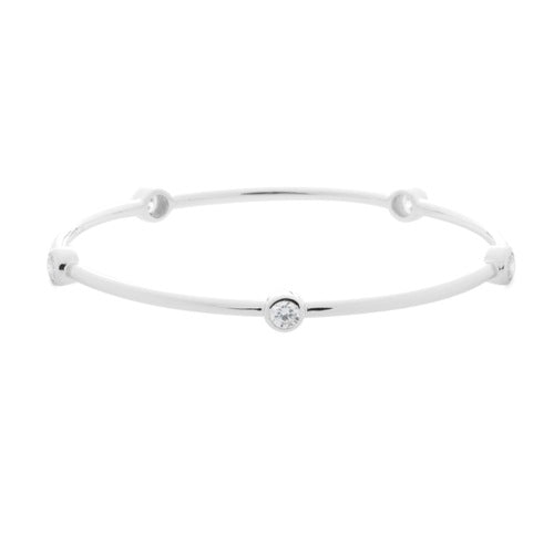 BEZEL-SET BANGLE
