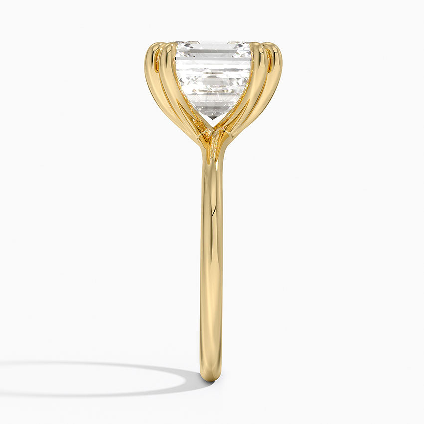 خاتم سوليتير مقطوع من ASSCHER