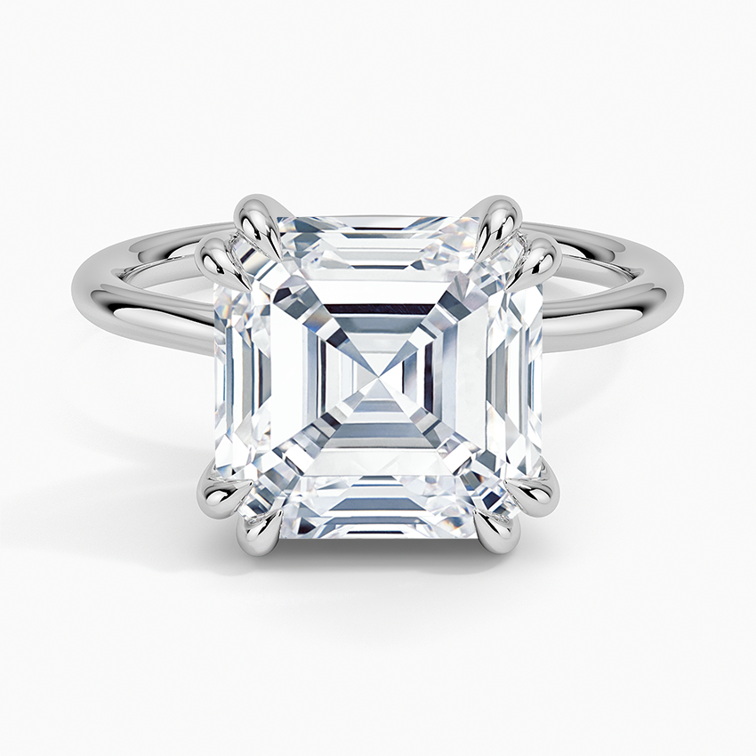 خاتم سوليتير مقطوع من ASSCHER