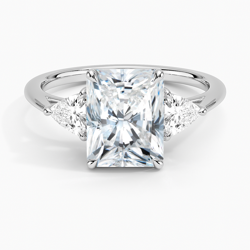 2CT RADIANT AND TRILLION CUT RING