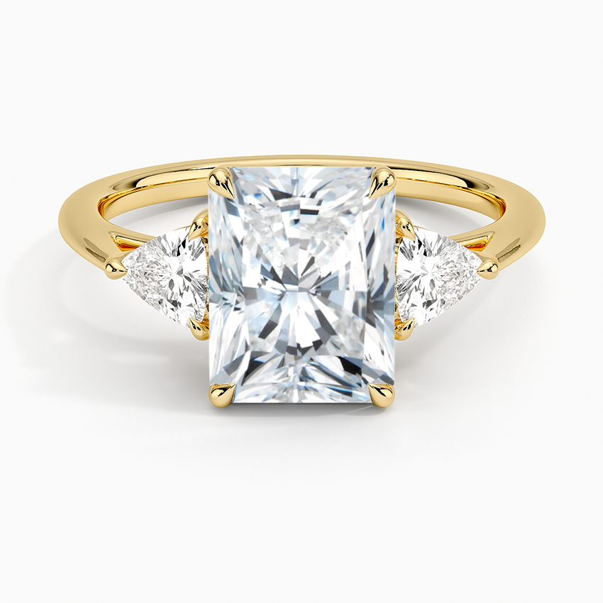 2CT RADIANT AND TRILLION CUT RING