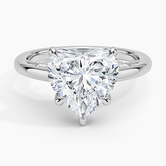 LOVE HEART SOLITAIRE RING